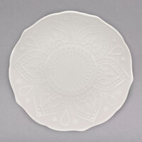 10 Strawberry Street DHLA-0005 Dahlia 6" White New Bone China Bread and Butter Plate - 36/Case