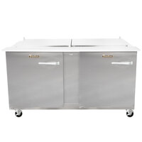 Traulsen UST6024-LL 60" 2 Left Hinged Door Refrigerated Sandwich Prep Table