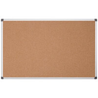 MasterVision CA211170 48" x 96" Natural Cork Board with Aluminum Frame