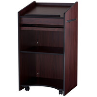 Oklahoma Sound 600-MY Mahogany Finish Aristocrat Floor Host Stand