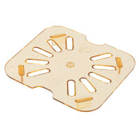 Carlisle 3089613 StorPlus 1/6 Size Amber High Heat Drain Tray