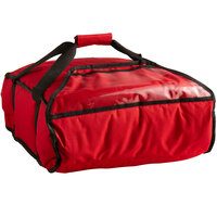 Cambro GBP216521 Customizable Insulated Red Pizza Delivery GoBag™ - Holds up to (2) 16" or (3) 14" Pizza Boxes