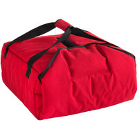 Cambro GBPP216521 Customizable Insulated Red Premium Pizza Delivery GoBag™ - Holds up to (2) 16" or (3) 14" Pizza Boxes