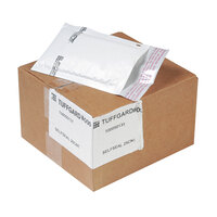Jiffy 49678 8" x 4" TuffGard #000 Self Seal Cushioned White Mailer - 25/Case