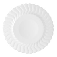 Fineline Flairware 206-WH 6" White Plastic Plate - 180/Case