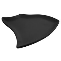 Bon Chef 70004BLK Futura 38 Oz. Black Sandstone Finish Cast Aluminum Platter