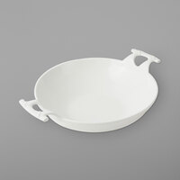 Bon Chef 6051PWHT 8 Qt. White Sandstone Wok with Handles