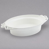 Bon Chef 2102PWHT Bolero 8 Qt. White Sandstone Finish Cast Aluminum Bowl