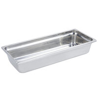 Bon Chef 5223 Hot Solutions 7 Qt. Rectangular Stainless Steel Pan - 3 3/4" Deep