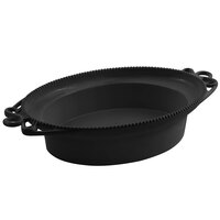 Bon Chef 2102BLK Bolero 8 Qt. Black Sandstone Finish Cast Aluminum Bowl