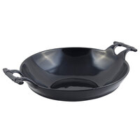 Bon Chef 6051BLK 8 Qt. Black Sandstone Wok with Handles