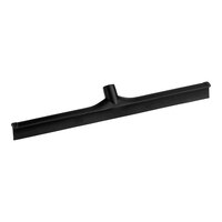 Carlisle 3656803 Sparta 24" Black Single Blade Rubber Squeegee with Plastic Frame