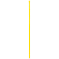 Carlisle 40225EC04 Sparta 60" Yellow Threaded Fiberglass Broom / Squeegee Handle