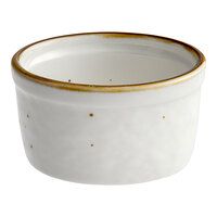 Acopa Keystone 4 oz. Vanilla Bean Stoneware Ramekin - 72/Case