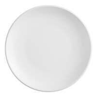 Acopa 7 1/4" Matte White Stoneware Coupe Plate - 36/Case