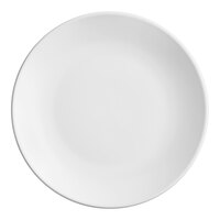 Acopa 9" Matte White Stoneware Coupe Plate - 24/Case