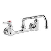T&S B-0231 Wall Mounted Pantry Faucet with 8" Adjustable Centers, 12" Swing Nozzle, and Eterna Cartridges