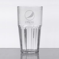 GET 9922-CP Bahama 22 oz. Clear Pepsi™ SAN Plastic Tumbler - 72/Case