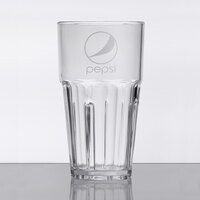 GET 9916-CP Bahama 16 oz. Clear Pepsi™ SAN Plastic Tumbler - 72/Case