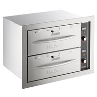 ServIt WDSBI-2 Double Built-In Drawer Warmer - 900W, 120V