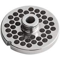 Avantco 177MG1246 #12 Stainless Steel Grinder Plate for MG12 and MG12R Meat Grinders - 1/4"