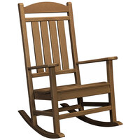 POLYWOOD R100TE Teak Presidential Rocking Chair