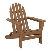 POLYWOOD AD5030TE Teak Classic Folding Adirondack Chair