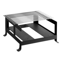 Cal-Mil 1576-13 Soho Black Steel Butane Burner Frame - 14" x 13 3/4" x 7 1/4"