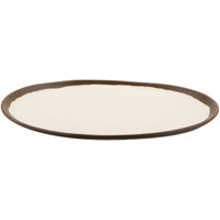 GET P-101-CRM Pottery Market 10 1/2" Glazed Cream Melamine Plate - 12/Pack