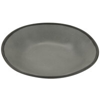 GET B-420-GR Pottery Market 1.3 Qt. Matte Speckled Gray Melamine Salad / Pasta Bowl - 12/Pack