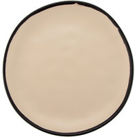 GET CS-100-MA Pottery Market 10 1/2" Matte Manila Melamine Coupe Dinner Plate - 12/Pack