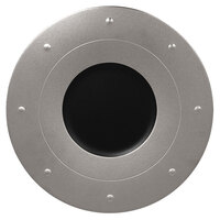 RAK Porcelain MFGDRP31SB Metal Fusion 12 1/4" Silver / Black Porcelain Round Plate - 6/Case