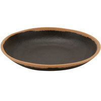 GET P-100-BR Pottery Market 1 Qt. Matte Brown Melamine Serving Bowl - 12/Pack