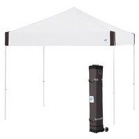 E-Z Up PR3WH10WH Pyramid Instant Shelter 10' x 10' White Canopy with White Frame