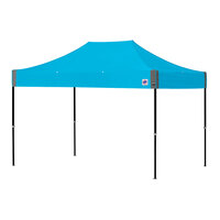 E-Z Up SS3STL0812KFBKTSP Speed Shelter 8' x 12' Splash Canopy with Black Frame