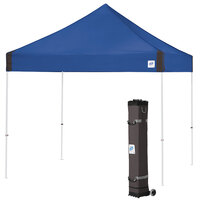 E-Z Up VG3WH10RB Vantage Instant Shelter 10' x 10' Royal Blue Canopy with White Frame