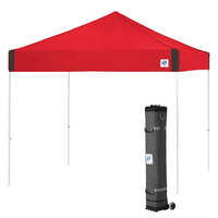 E-Z Up PR3WH10PN Pyramid Instant Shelter 10' x 10' Punch Canopy with White Frame