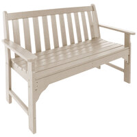 POLYWOOD GNB48SA Sand 48 1/2" x 24" Vineyard Bench