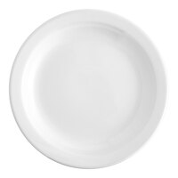 Acopa 5 1/2" Bright White Narrow Rim Stoneware Plate - 36/Case