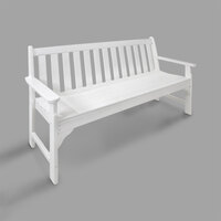 POLYWOOD GNB60WH White 60 1/2" x 24" Vineyard Bench