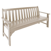 POLYWOOD GNB60SA Sand 60 1/2" x 24" Vineyard Bench