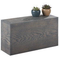 Cal-Mil 166-11-83 Ashwood Gray Oak Wood Rectangular Riser - 20" x 7" x 11"