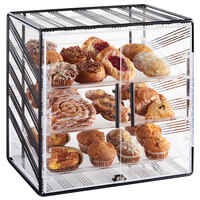 Cal-Mil 4112-13 Portland Black 3-Tier Bakery Display Case - 19 1/2" x 14 1/2" x 20 1/2"