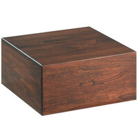 Cal-Mil 432-6-78 Mid-Century Square Walnut Wood Riser - 12" x 12" x 6"