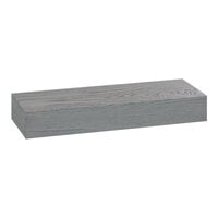 Cal-Mil 166-3-83 Ashwood Gray Oak Wood Rectangular Riser - 20" x 7" x 3"