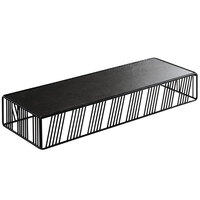 Cal-Mil 4103-3-13 Portland Black Rectangular Riser - 20 1/4" x 7" x 3 1/4"