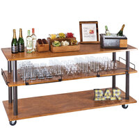 Cal-Mil 3698-4-84 Sierra 3-Shelf U-Build Service Cart - 48" x 24" x 44"