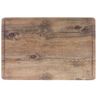 Elite Global Solutions M2012RCFP-DW Fo Bwa 20" x 12" Faux Driftwood Melamine Serving Board