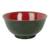 Thunder Group 5565JBR 28 oz. Two Tone Melamine Noodle Bowl - 12/Pack