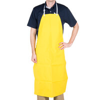 San Jamar 615NBA-Y Yellow 25 Mil Neo-Flex Dishwasher Apron - 43" x 29"